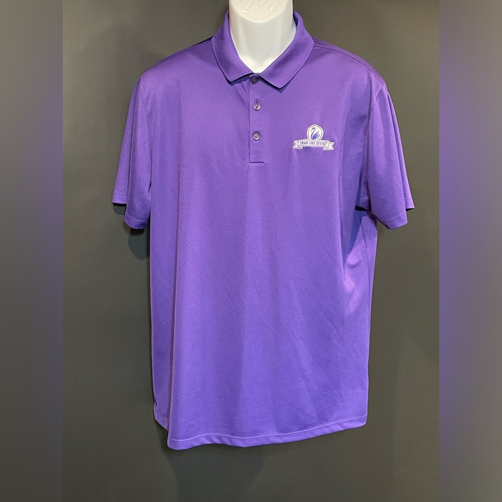 Men’s Nike Golf Dri-FIT solid Polo in Purple Size L Swan Lake Resort